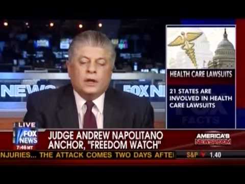 Judge Andrew Napolitano on Health Care Lawsuits 10/06/10