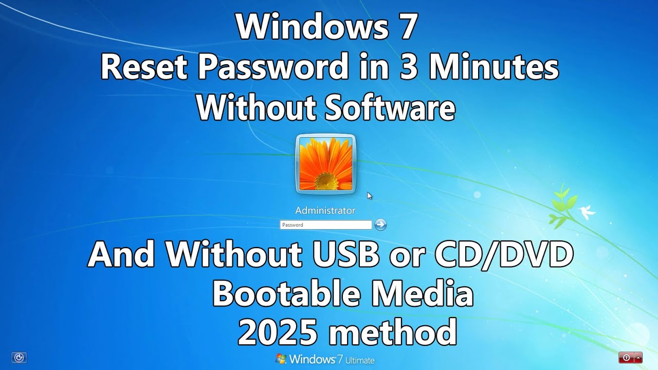 227 How to Reset Windows 27 Password without any Software or Bootable  USB/CD/DVD media.