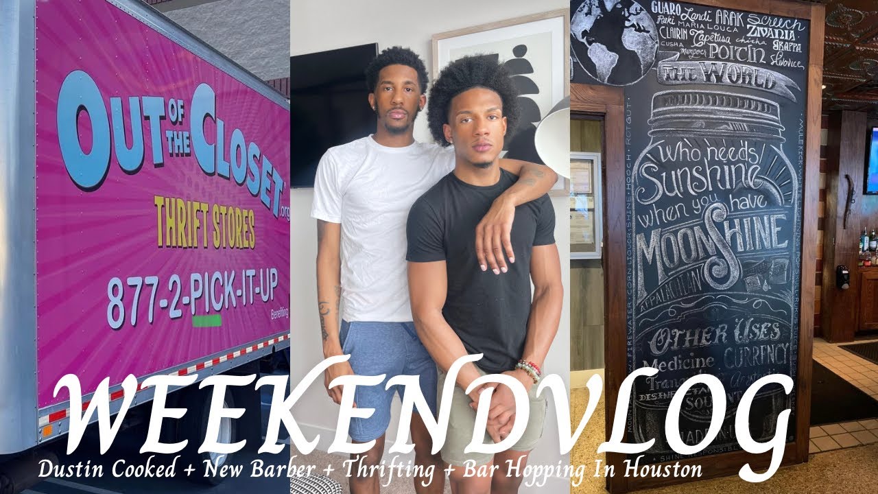 WEEKEND VLOG| DUSTIN COOKED + NO RODEO FOR US + THRIFTING + BAR HOPPING ...