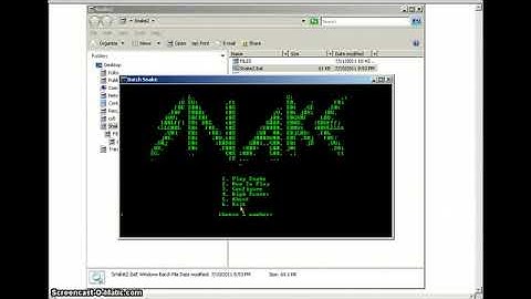 How to create Snake Game in Batch