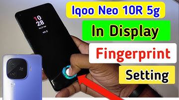 Iqoo neo 10r 5g display fingerprint setting/Iqoo neo 10r fingerprint screen lock/fingerprint sensor