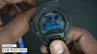 Casio G-Shock DW-6900 [3230] battery replacement tutorial (tukar bateri)