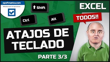 💥TODOS los ATAJOS de teclado de EXCEL 💚 (Mejores!) Estudiar oposiciones (PARTE 3/3) Excel basico