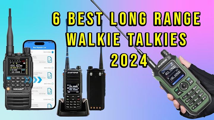 Top 6: Best Long Range Walkie Talkies (2024) | Walkie Talkie Review