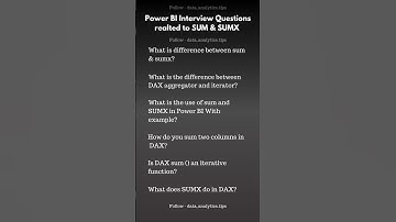 SUM & SUMX Interview Questions in Power BI | POWER BI DESKTOP | DAX