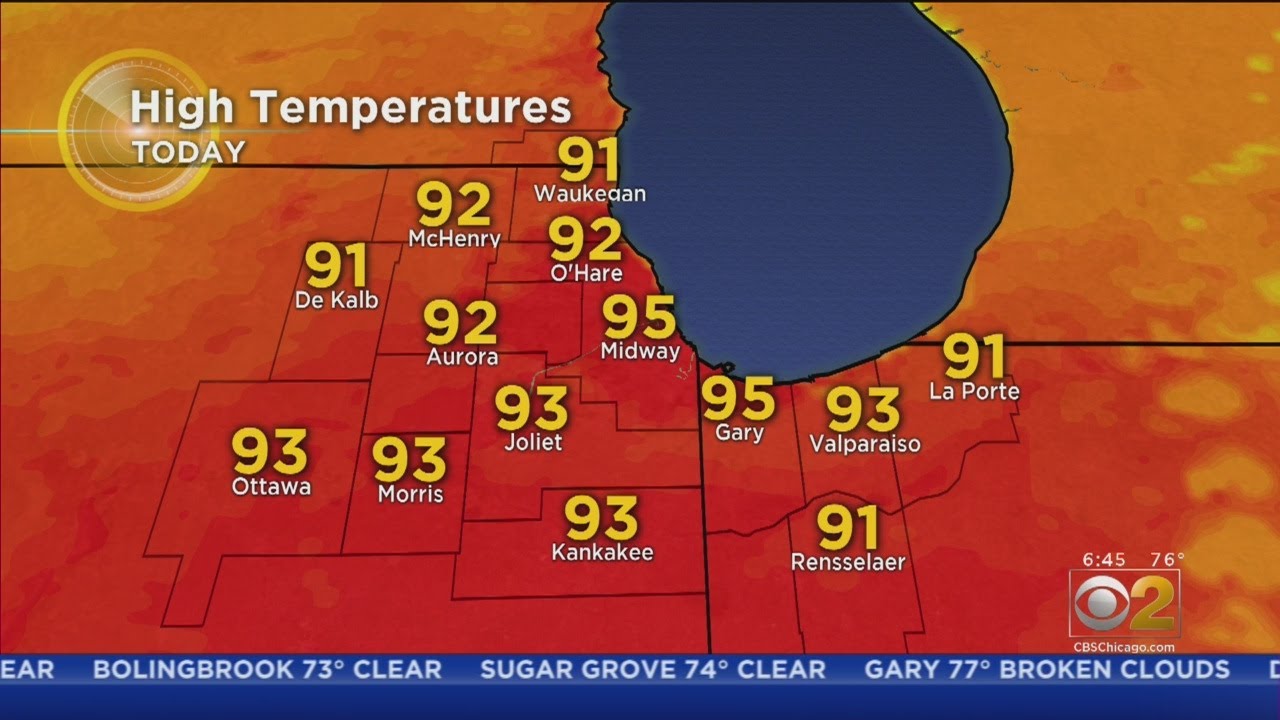 newspaper mockup CBS 2 Weather Watch (6AM, July 10, 2019)