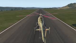 X Plane   Bell 407   Smoothest Landing to date SAS off