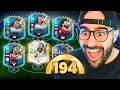 CRAZIEST 194 FUT DRAFT CHALLENGE EVER!!