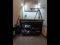 Budget Ham Radio Desk Setup,  Harbor Freight Yukon Workbench as Radio Rack / Youtube CloseUp Studio
