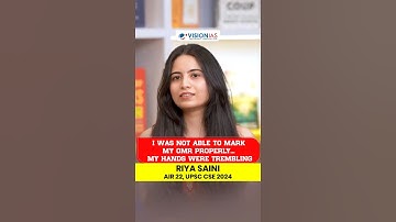How to Cope with Stress and Fear of Failure in UPSC – Riya Saini AIR 22 Shares Her Strategy