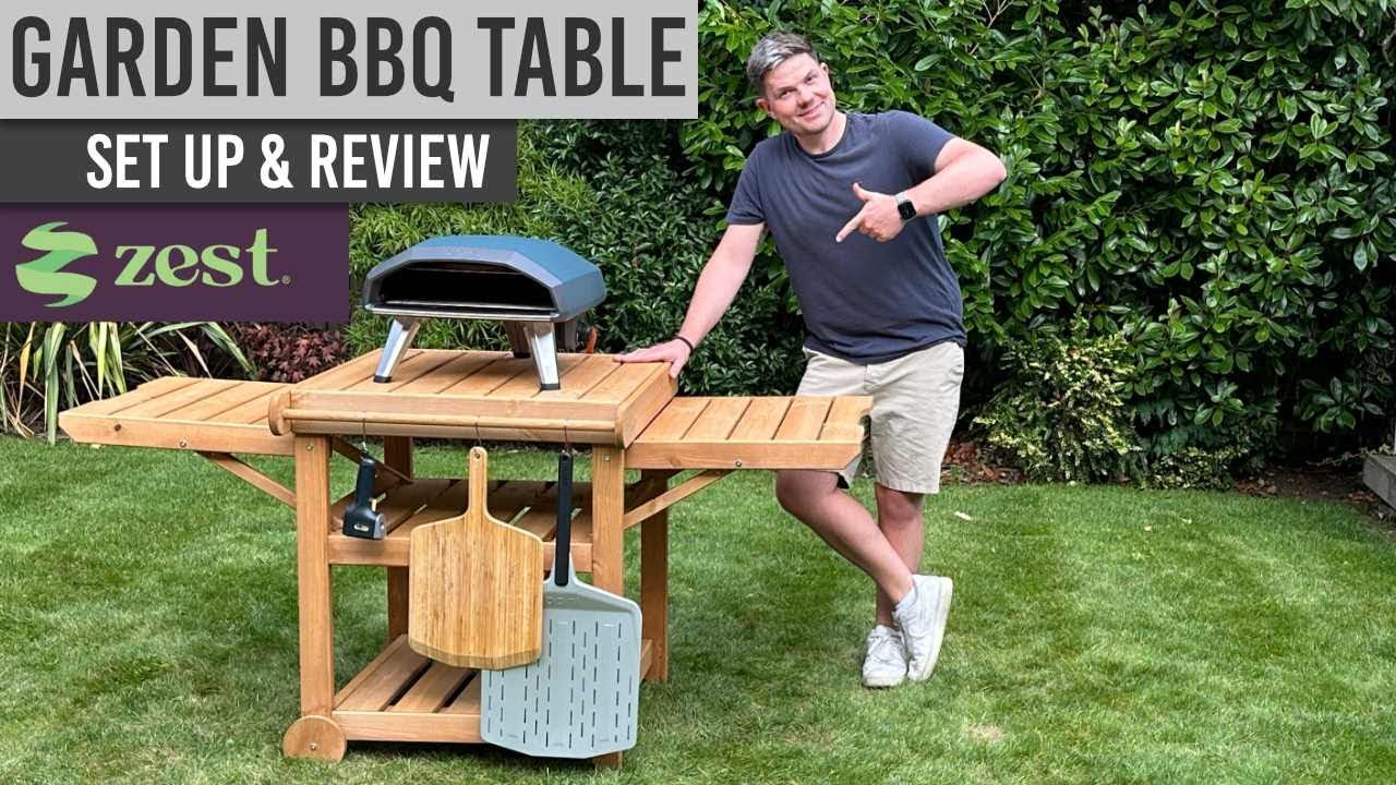 ZEST Garden BBQ Table | Pizza Oven Table - Set Up & Review