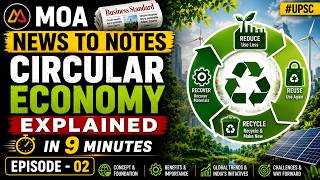 Circular Economy Explained in 9 Minutes ♻️ | MOA News to Notes | Business Standard | #UPSCaspirants