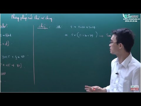 Video [Toán nâng cao lớp 3] - Phương pháp rút thừa số chung... - youtube