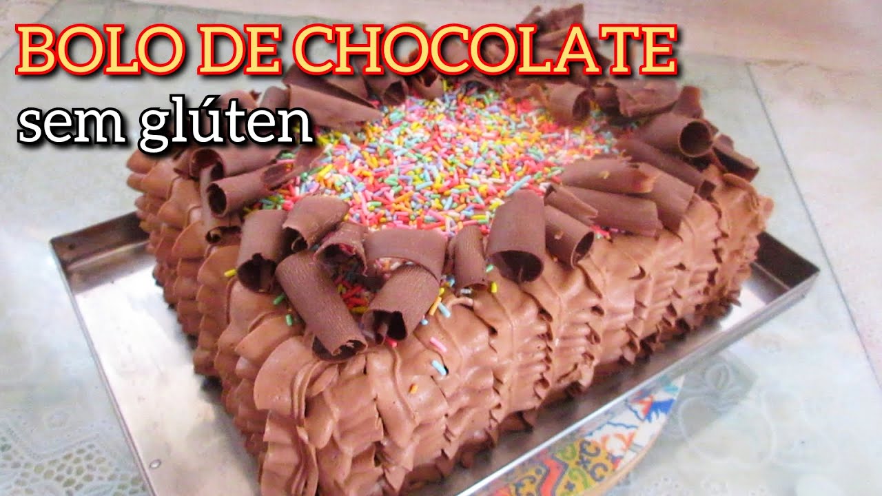 BOLO DE CHOCOLATE SEM GLÚTEN PARA ANIVERSÁRIO | MUITO FÁCIL E SIMPLES FAZER FAÇA E VENDA RENDA EXTRA