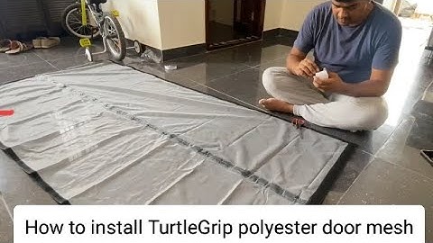 How to Install TurtleGrip polyester door mesh
