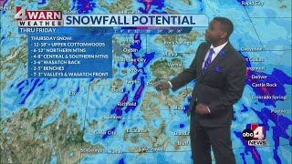 Increasing clouds Wednesday with valley rain and mountain snow showers