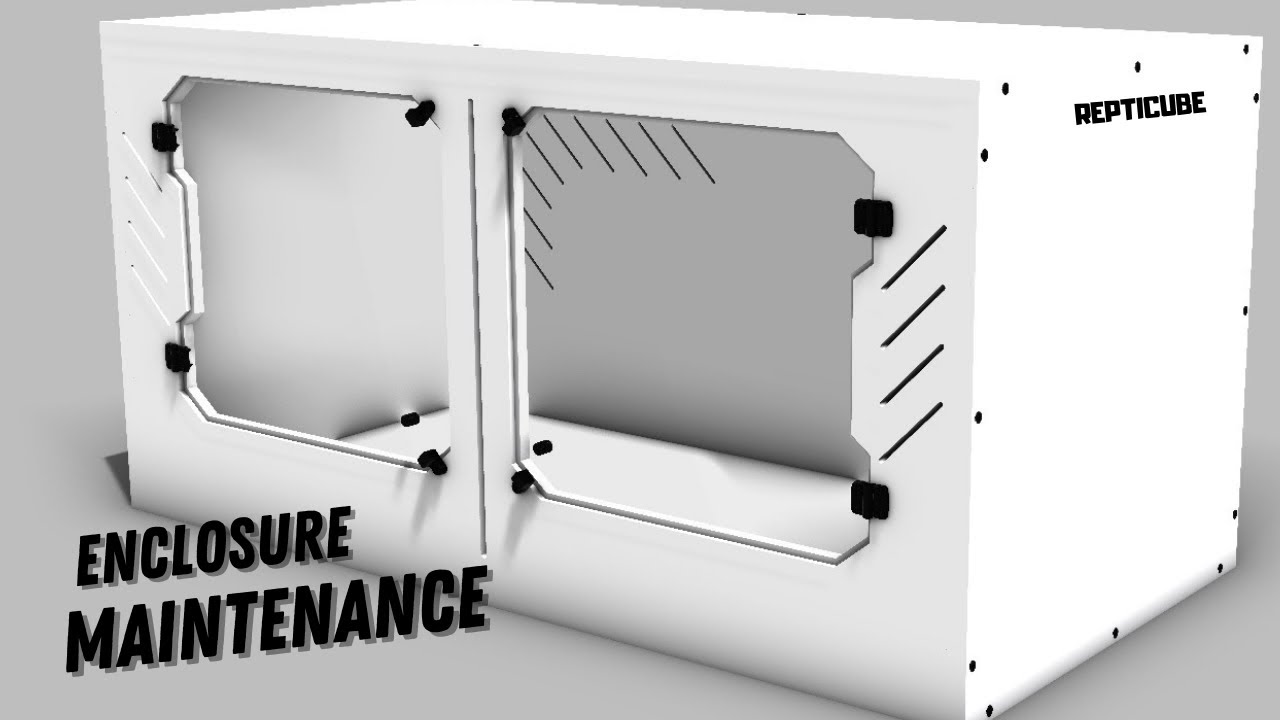 ENCLOSURE MAINTENANCE #invesrep #enclosure #repticube #pvc - YouTube