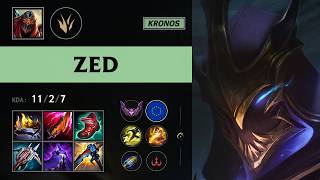 (KRONOS) Zed Jungle vs Lee Sin - EUW Master Patch 26.14