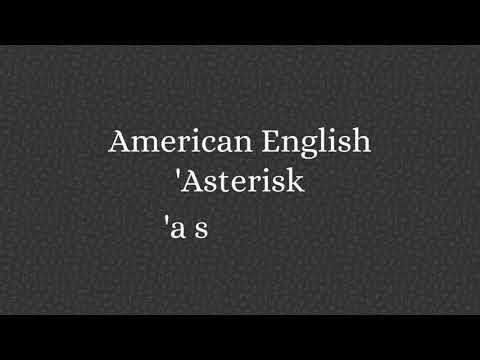 How to pronounce Asterisk? | Asterisk Pronunciation | Easy English