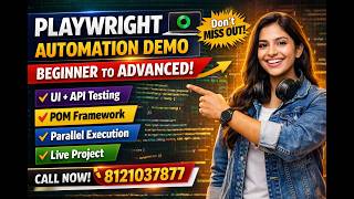 Playwright Automation Demo: Beginner to Advanced (Real-Time Project) 🔥