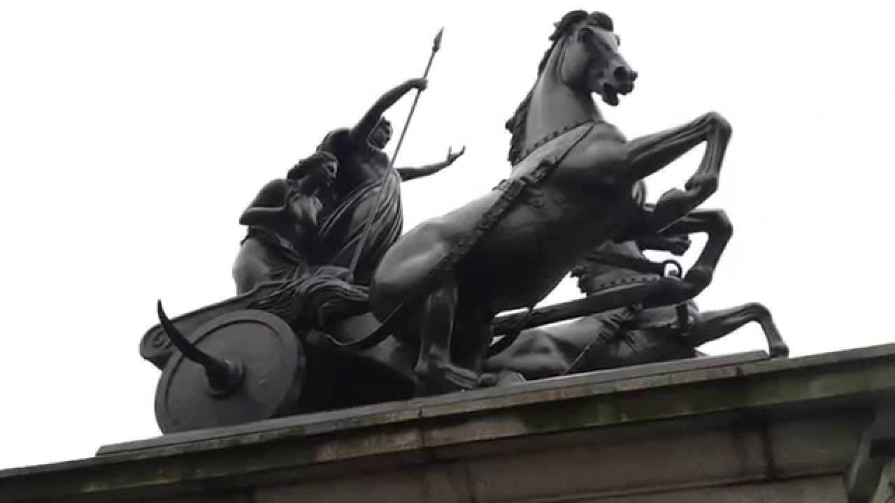 Boadicea statue near Big Ben in London. YouTube