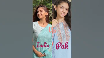 Anushka sen vs Pakistani acteress Aina Asif in same colours dress 😘☺️☺️ which is your favorite 💯💯