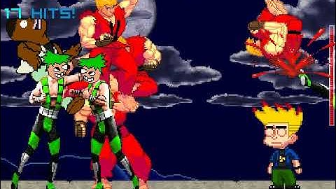 MUGEN Request: Jesse Army & Rox Howard Clones Vs Dee Bee Kaw & Johnny Test