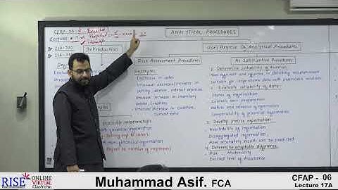 CFAP 06 || Muhammad Asif, FCA || Lecture 17A