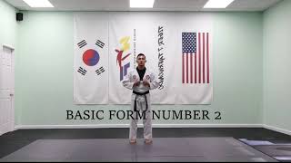 (High White Belt): Basic Form No.2_(Mirror version)