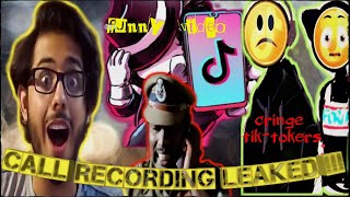 TIKTOKERS CALL RECORDING LEAKED FUNNY MEME VIDEO|#20M FOR CARRY|YOUTUBE VS TIKTOK|TO KESE HE AAP LOG