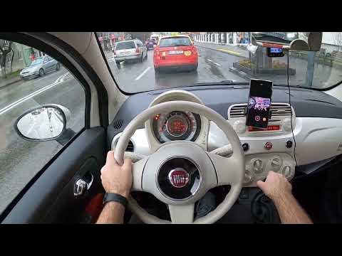Test Drive Fiat 500 1.2 Gasoline - Acceleration, Engine View