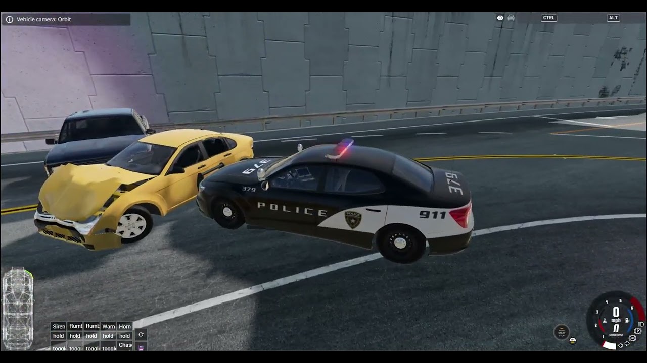 Playing Beamng as the (POLICE)!!!!!!