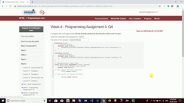 NPTEL Programming In Java Week 4 Assignment Solution