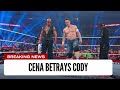 John Cena Betrays Cody - Cody Tells Off The Rock