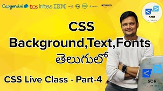 CSS Full Course in Telugu Part-4| CSS Colors, Background & Font, Text | Web Development Tutorial