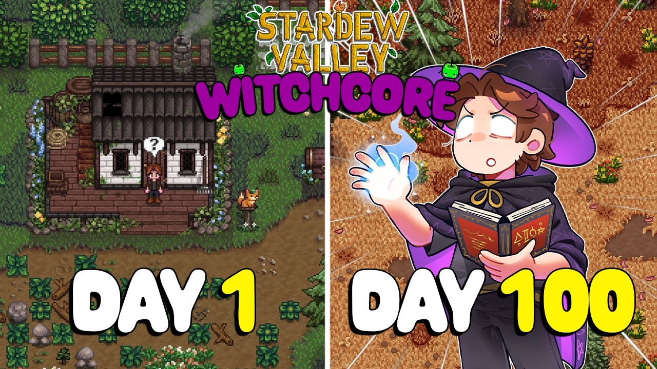 100 Days in a Whimsical Witchy Stardew Valley World