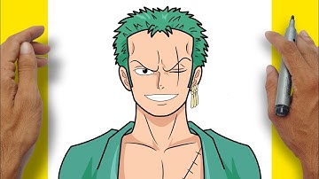 How to Draw ZORO Easy Step-by-step | One Piece 