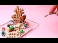 Making Minecraft Shipwreck Island miniature - clay diorama ASMR