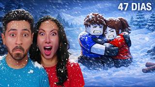 SOBREVIVENDO 99 DIAS DE FRIO SUPER EXTREMO (Em casal) Roblox