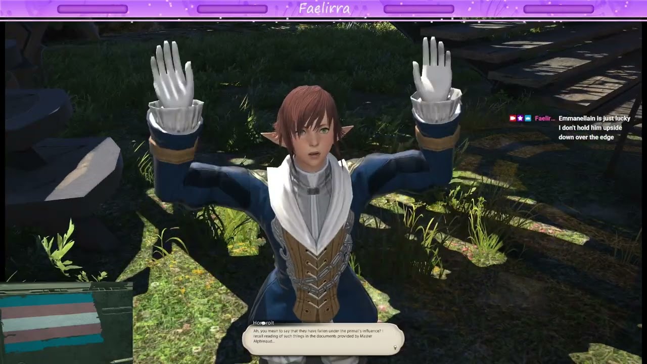 F14, Faelirra has been clearing up Emmanellain's mess in the sea of clouds and is continuing her adv