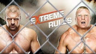 WWE Extreme Rules 2013 ► Brock Lesnar vs Triple H [OFFICIAL PROMO HD]