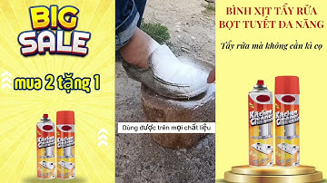 Bình xịt tẩy rửa bọt tuyết đa năng - Tẩy rửa không cần kì cọ