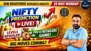 🔴 LIVE: Nifty levels Live for Today | Nifty, BankNifty & Sensex Prediction