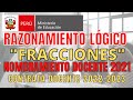 RAZONAMIENTO LOGICO MATEMATICO PARA NOMBRAMIENTO DOCENTE 2021//MINEDU //CONTRATA DOCENTE 2022-2023