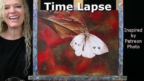 Leer tekenen en schilderen met acrylverf VLINDER HERFSTBLAD Beginnershandleiding voor acrylverf