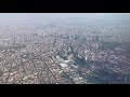 Final approach and landing in Mexico City AICM.