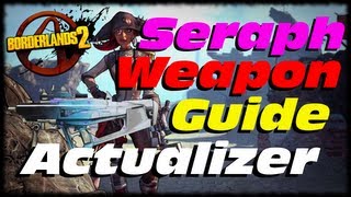 Borderlands 2 Seraph Item Guide! Actualizer Seraph Sub Machine Gun! Office Space Easter Egg!