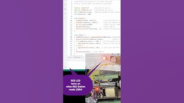 ESP32: Control Red LED with Red Button #ESP32 #NoireSTEMinist #STEM #Electronics #Engineering