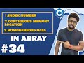 #34 Index number, Contiguous memory location, Homogenous data in Array | C++ Tutorial for Beginners