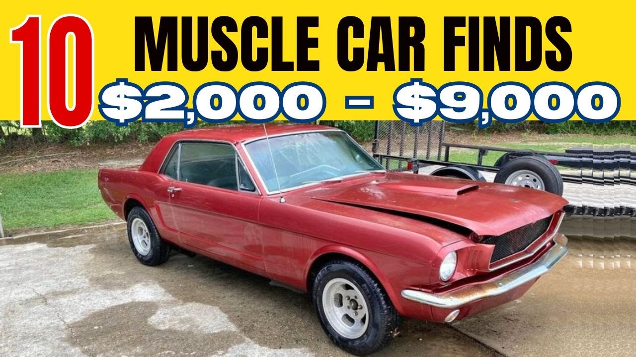 Cheap Muscle Cars Top 10 Deals from the 1960s and 1970s Under $9,000 on Facebook Marketplace!